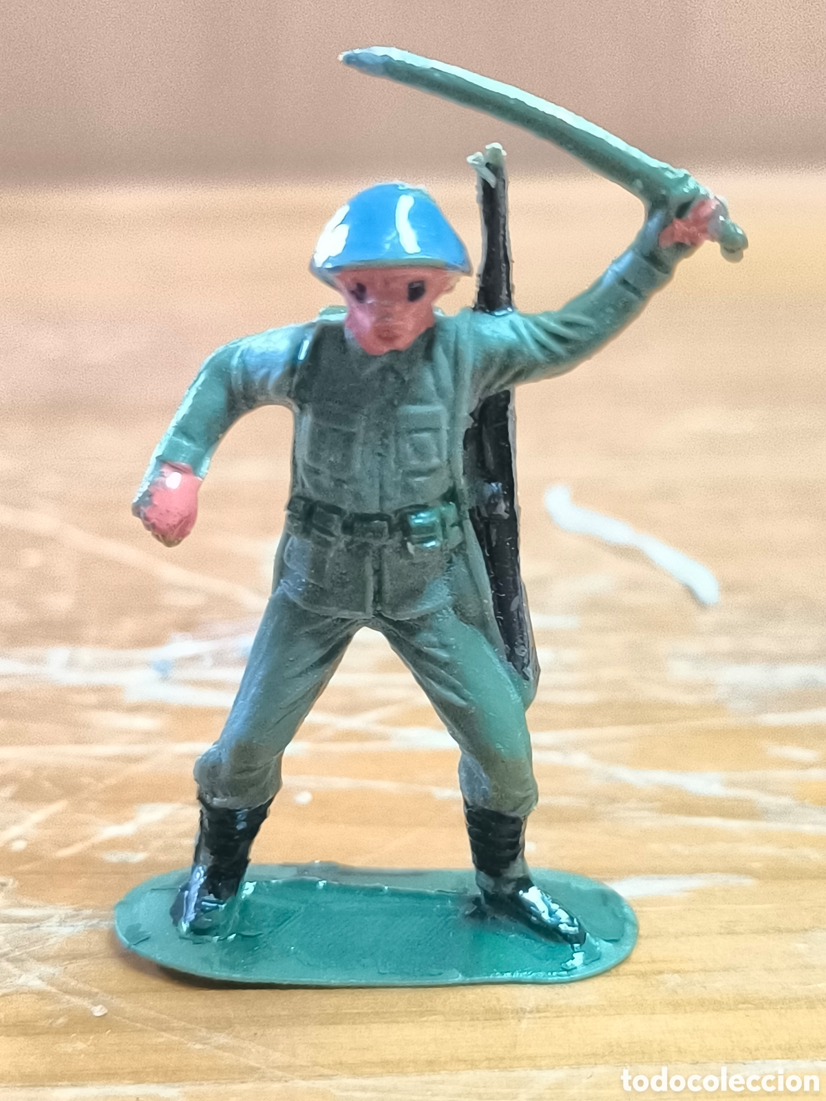 Figuras de goma y PVC: Soldado casco azul jecsan