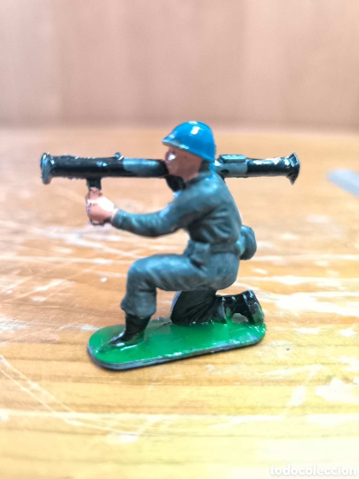 Figuras de goma y PVC: Soldado americano pl&aacute;stico jecsan