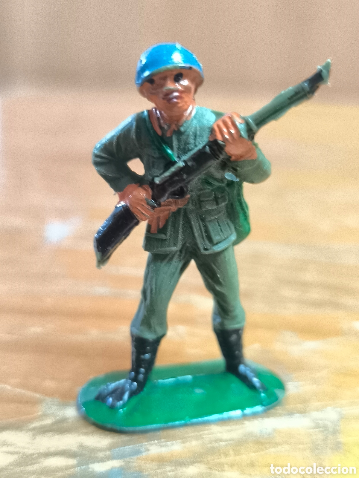 Figuras de goma y PVC: Jecsan soldado casco azul