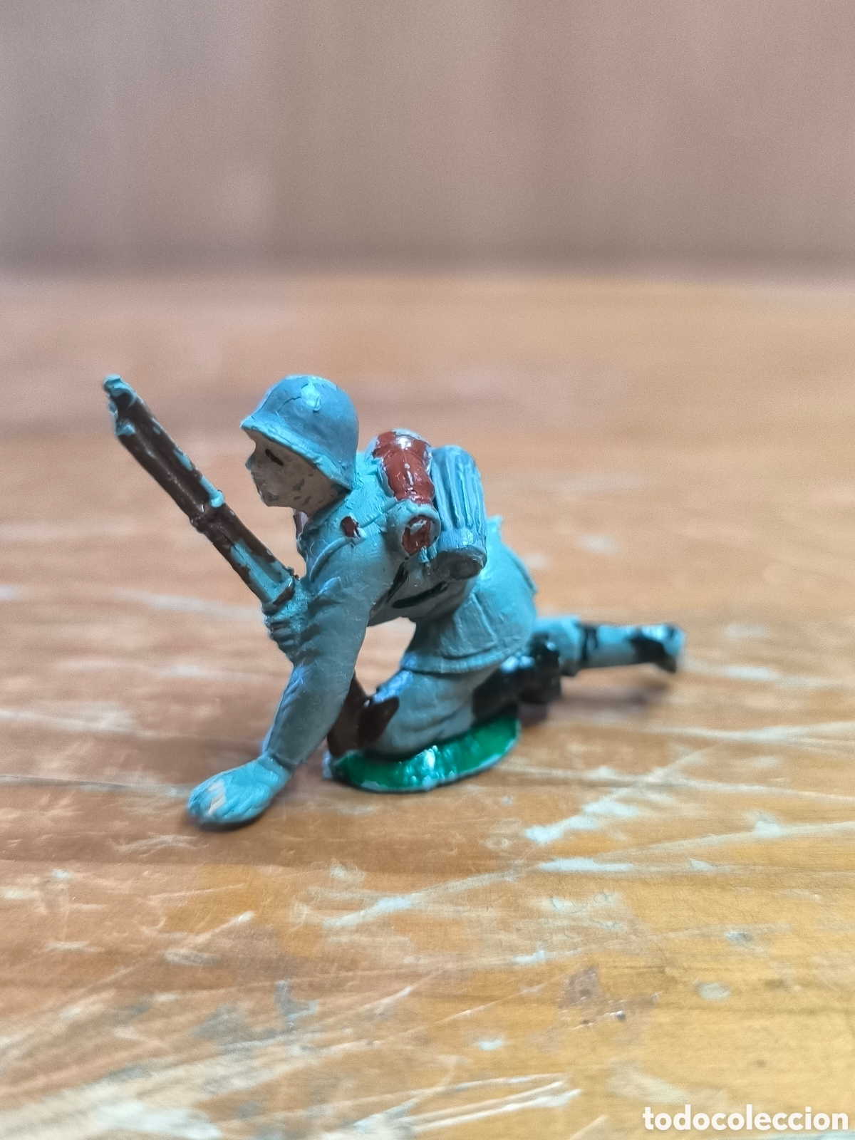 Figuras de goma y PVC: Soldado alem&aacute;n pech pl&aacute;stico