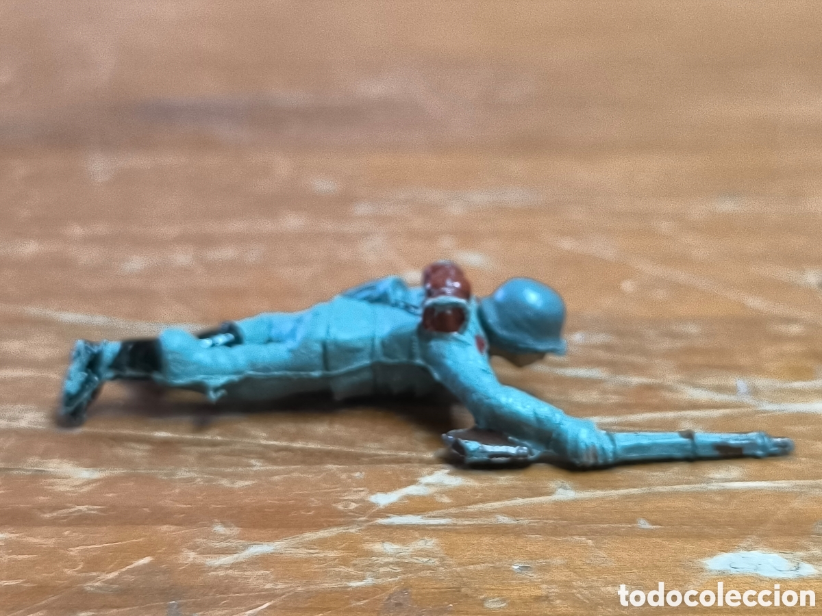 Figuras de goma y PVC: Soldado alem&aacute;n pech pl&aacute;stico - Foto 3