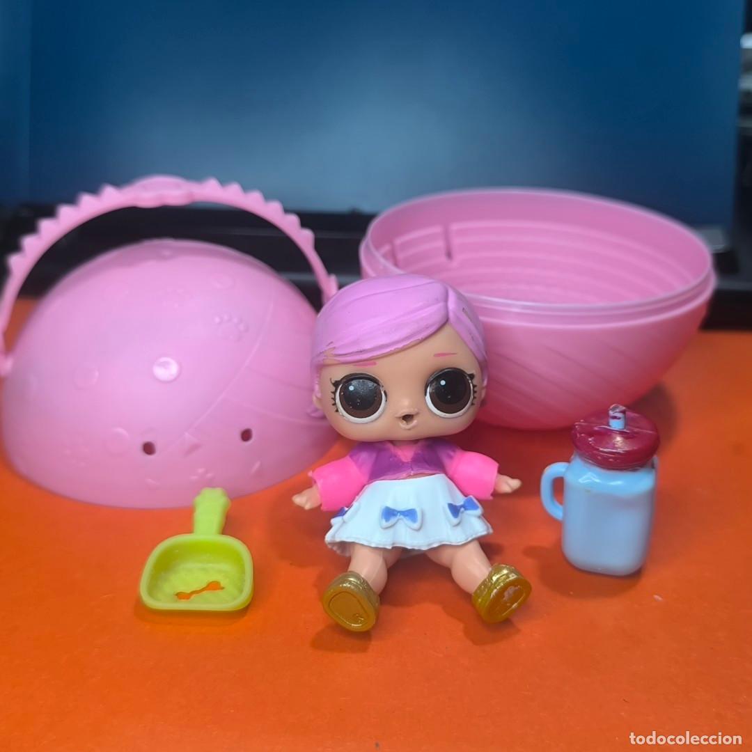 Figuras de goma y PVC: 001701JUG-L.O.L. surprise sparkle bola rosa