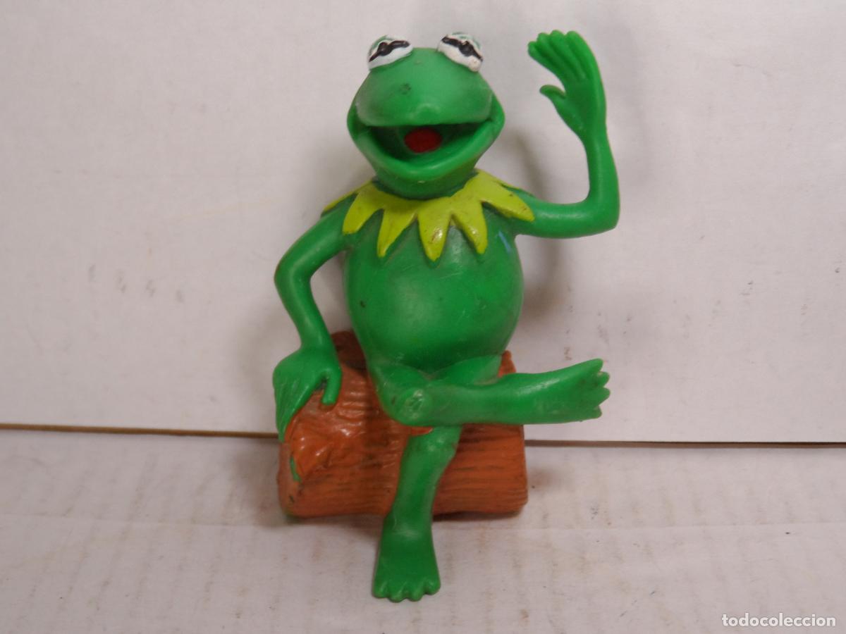 Figuras de goma y PVC: FIGURA PVC RANA GUSTAVO / KERMIT THE FROG (TELE&Ntilde;ECOS / MUPPETS) 1984 COMICS SPAIN