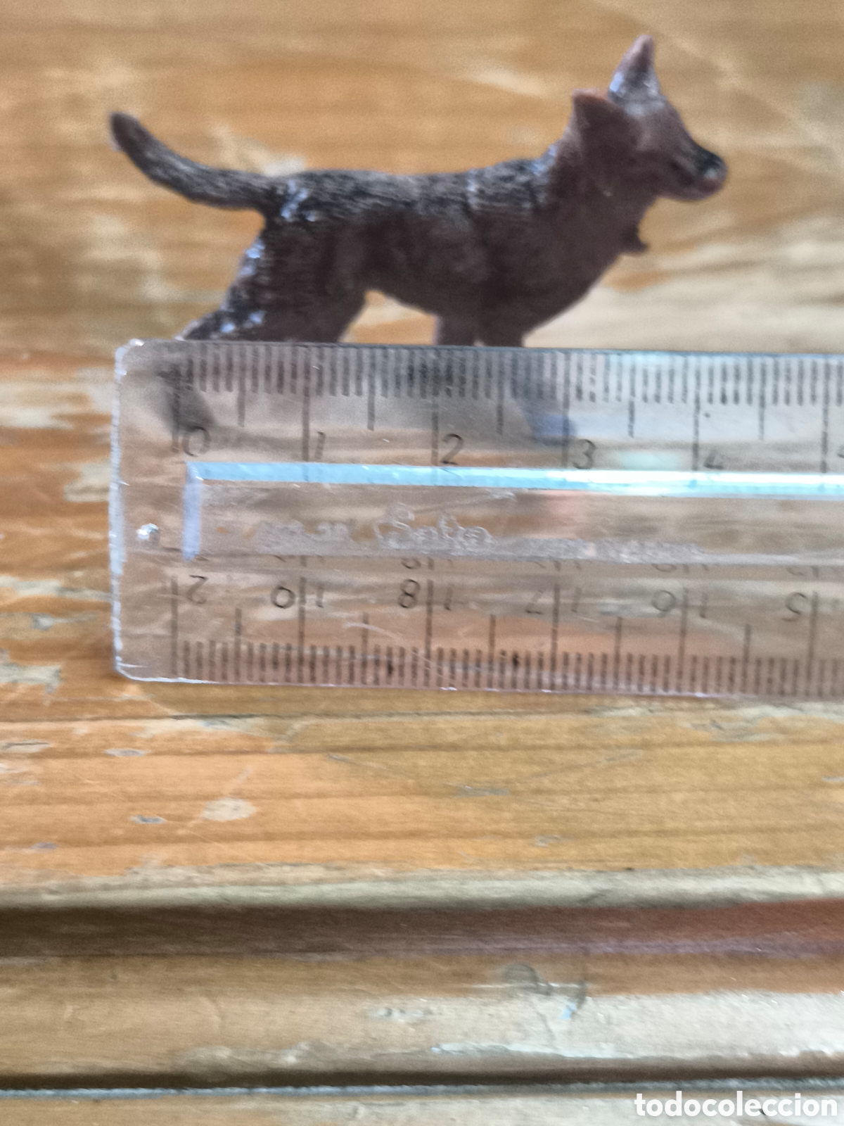 Figuras de goma y PVC: Antiguo perro pl&aacute;stico - Foto 3