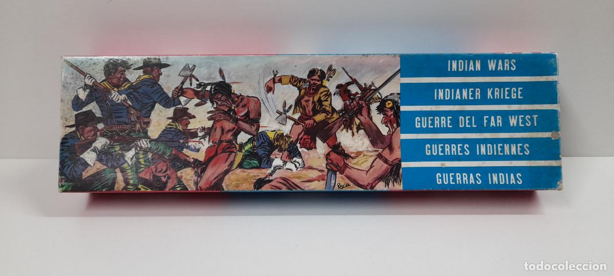 Figuras de goma y PVC: CAJA ORIGINAL GRANDES BATALLAS DEL MUNDO - GUERRAS INDIAS . REALIZADA POR ROJAS Y MALARET . A&Ntilde;OS 60