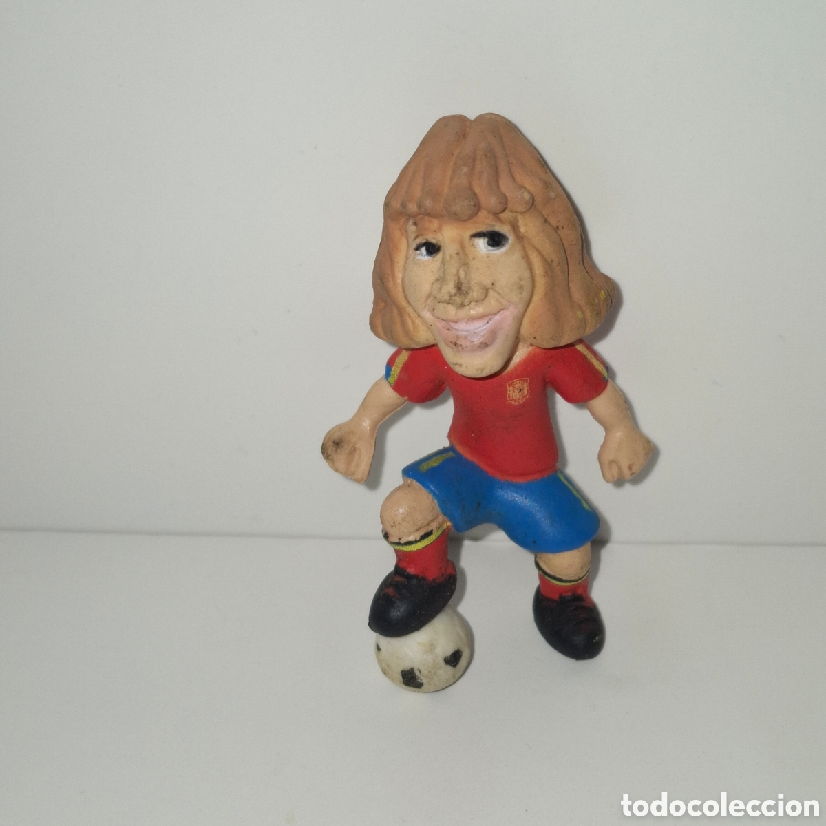 Figuras de goma y PVC: FIGURA DE PVC MADE IN SPAIN COMANSI CARLES PUYOL SELECCI&Oacute;N ESPA&Ntilde;OLA DE FUTBOL MUNDIAL 2010