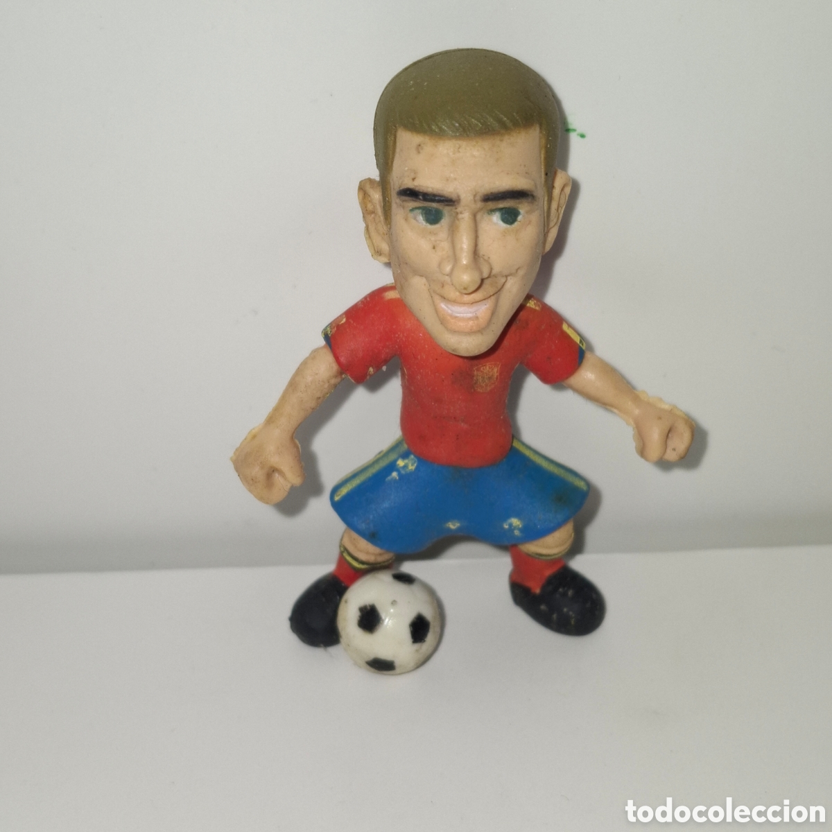 Figuras de goma y PVC: FIGURA DE PVC MADE IN SPAIN COMANSI PIQUE SELECCI&Oacute;N ESPA&Ntilde;OLA DE FUTBOL MUNDIAL 2010