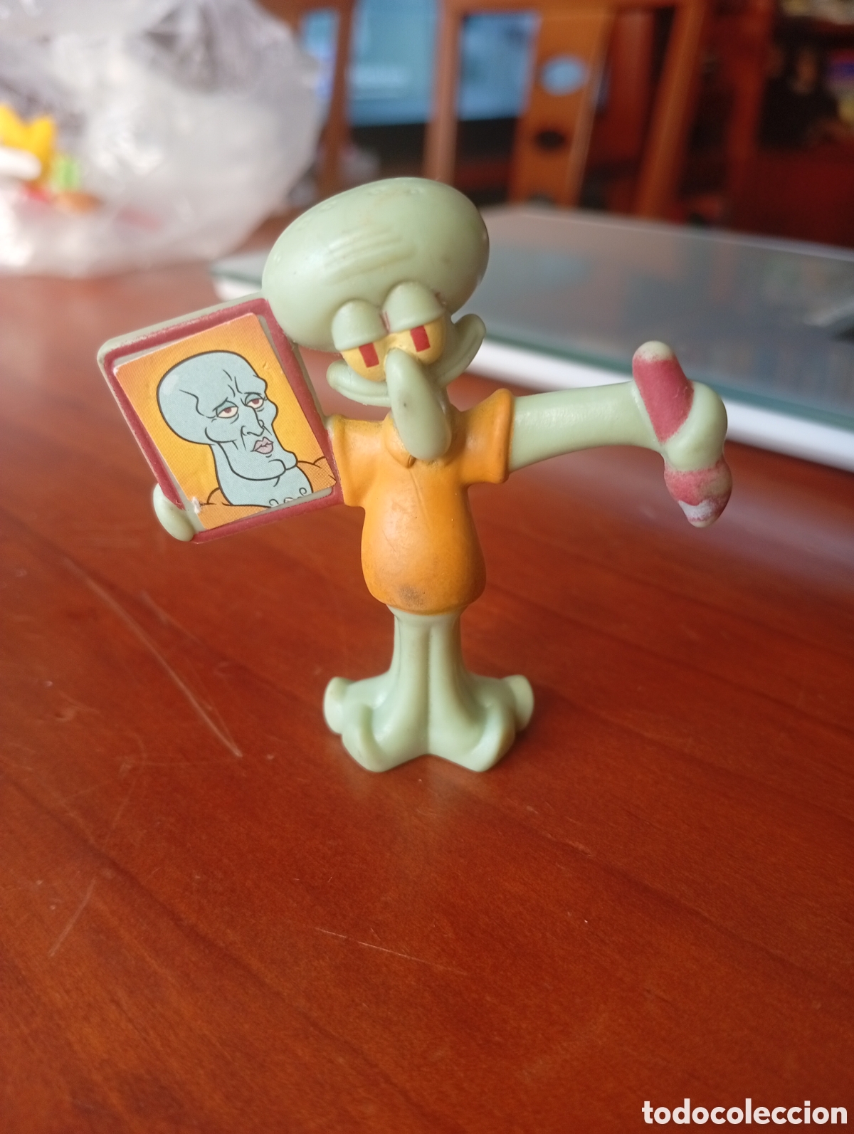 Gummi- und PVC-Figuren: MU&Ntilde;ECO FIGURA PVC CALAMARDO CON RETRATO DE CALAMARDO GUAPO BOB ESPONJA PROMOCIONAL MCDONALDS
