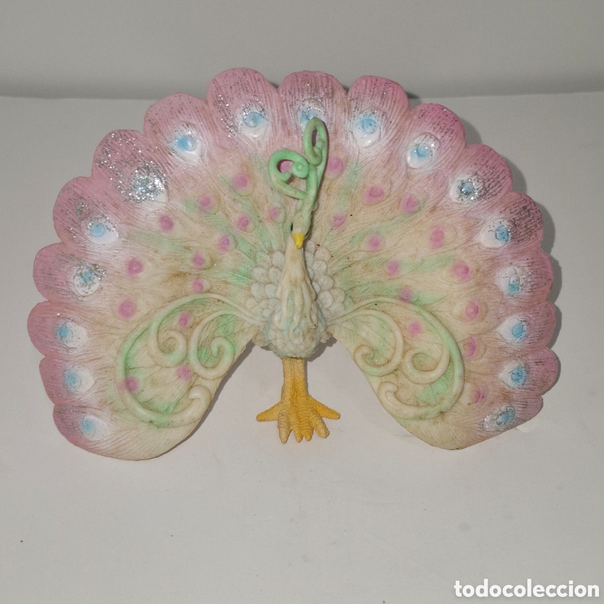 Figuras de goma y PVC: FIGURA DE PVC ELC PAVO REAL WINTER WONDERLAND