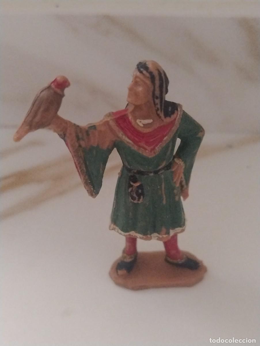 Gummi- und PVC-Figuren: FIGURA DE PL&Aacute;STICO LA CORTE DEL CASTILLO FEUDAL REAMSA HALCONERO REAL