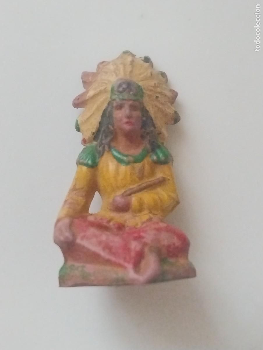 Figurines en Caoutchouc et PVC: Reamsa indio de goma sentado.