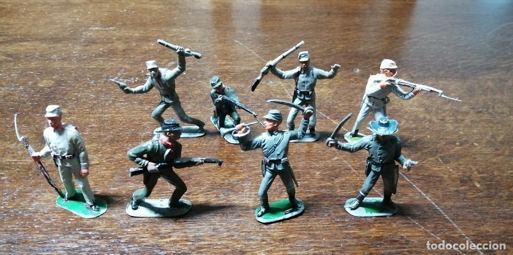 Figuras de goma y PVC: LOTE CONFEDERADOS A PIE JECSAN (COMANSI, JECSAN, REAMSA, LAFREDO, SOTORRES)