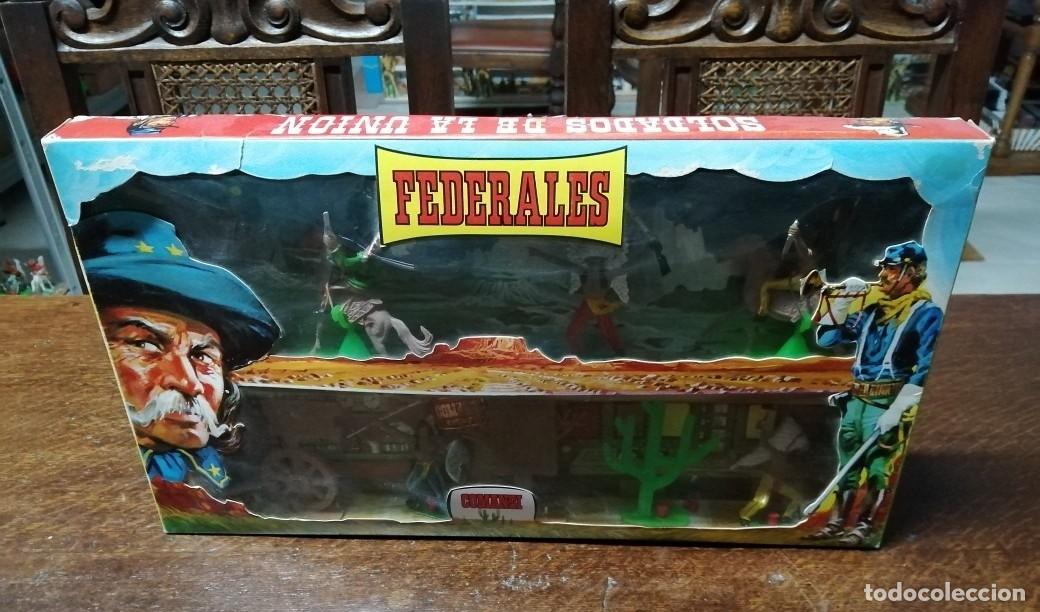 Figuras de goma y PVC: CAJA COMANSI FEDERALES (COMANSI, JECSAN, REAMSA, LAFREDO, SOTORRES)