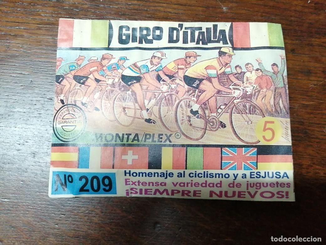 Figuras de goma y PVC: SOBRE MONTAPLEX GIRO DE ITALIA