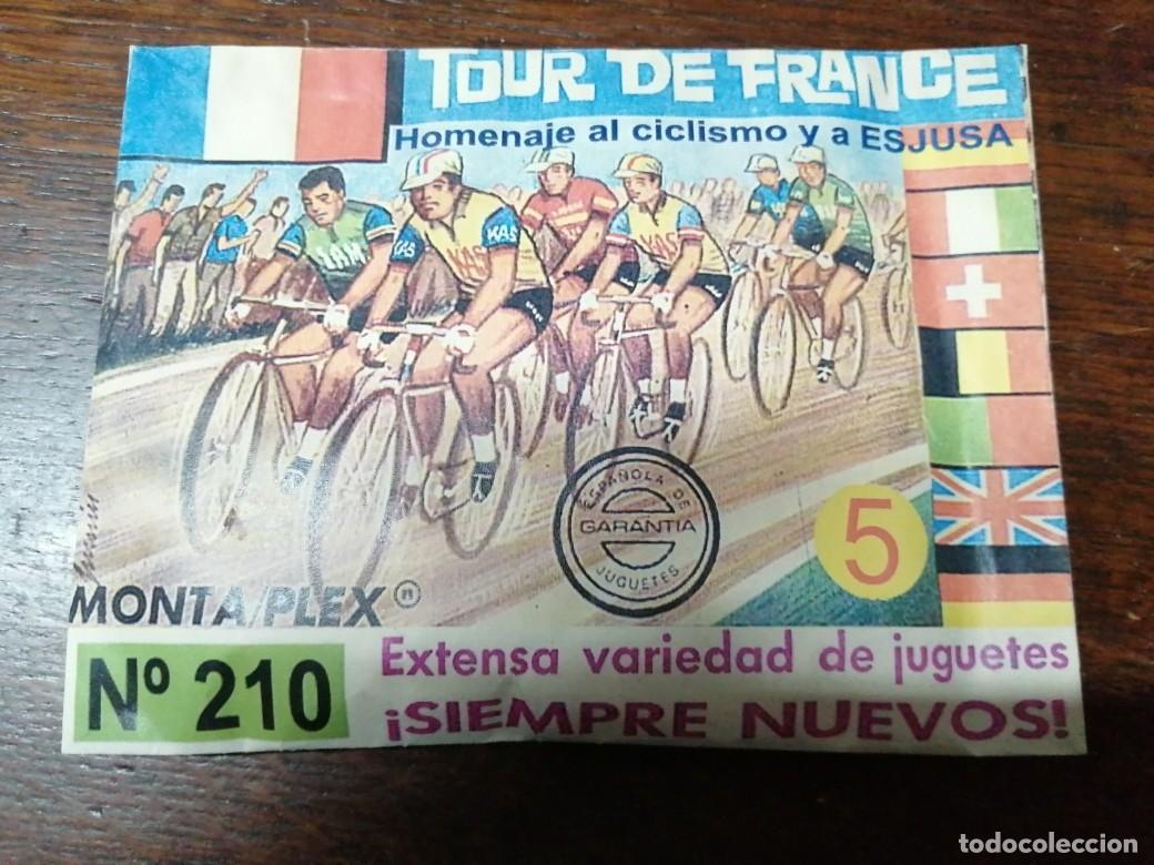 Figuras de goma y PVC: SOBRE MONTAPLEX TOUR DE FRANCIA