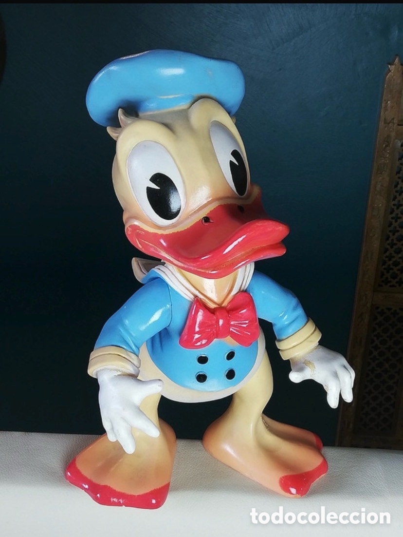 Figuras de goma y PVC: ANTIGUA FIGURA &rdquo; PATO DONALD &rdquo; DE GOMA - WALT DISNEY - LEDRAPLASTIC A&Ntilde;OS 60