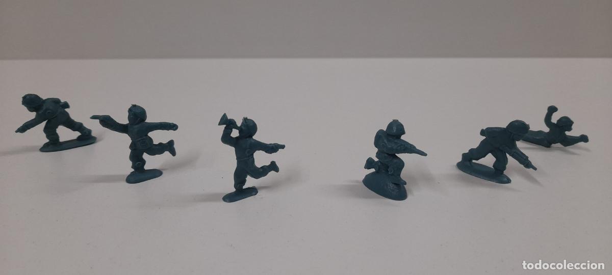 Figuras de goma y PVC: SOLDADITOS MONTAPLEX GRANDES . ORIGINALES A&Ntilde;OS 70
