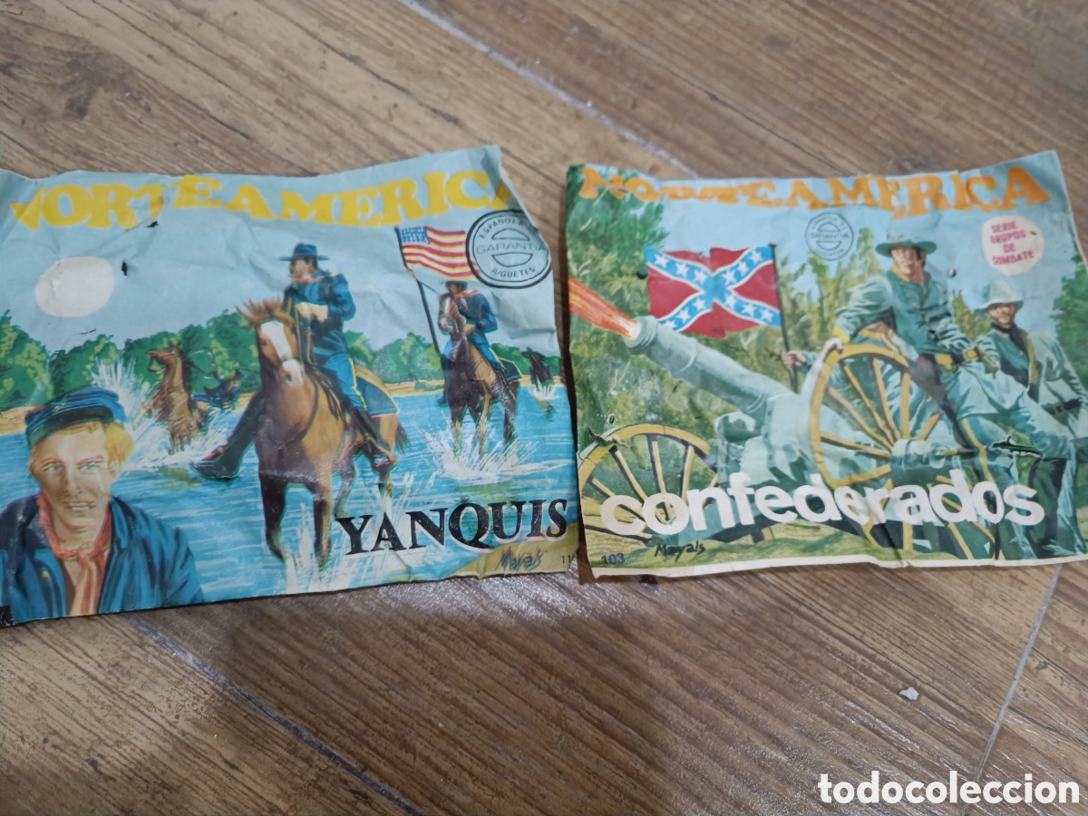 Figuras de goma y PVC: Lote de confederados m&aacute;s yanquis - montaplex