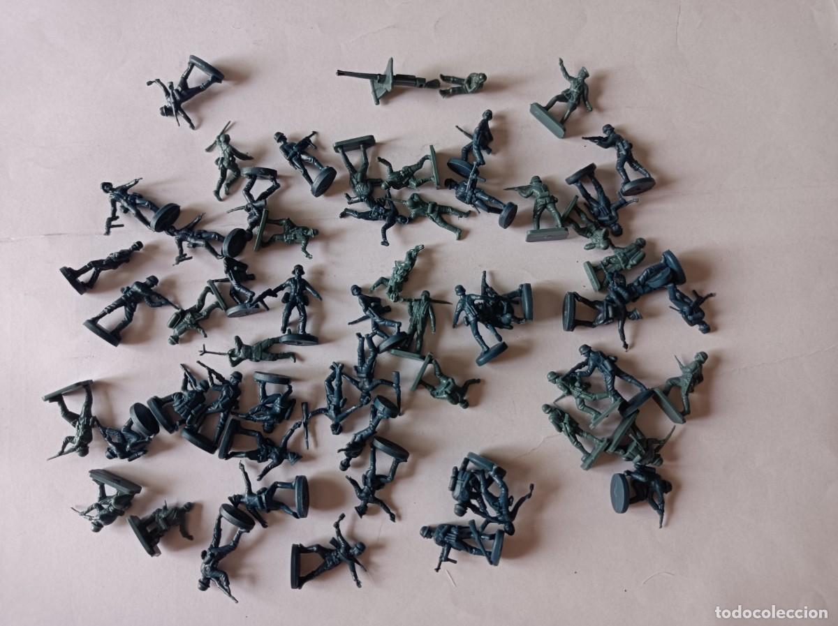 Figuras de goma y PVC: SOLDADITOS DE PL&Aacute;STICO ALEMANES ESCALA 1/72 SIMILAR MONTAPLEX