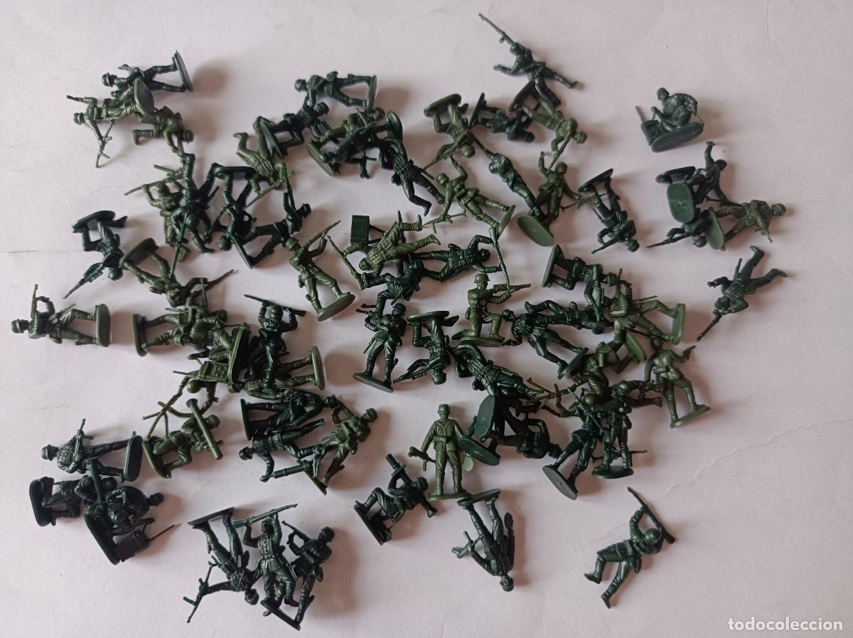 Figuras de goma y PVC: SOLDADITOS DE PL&Aacute;STICO ALEMANES ESCALA 1/72 SIMILAR MONTAPLEX