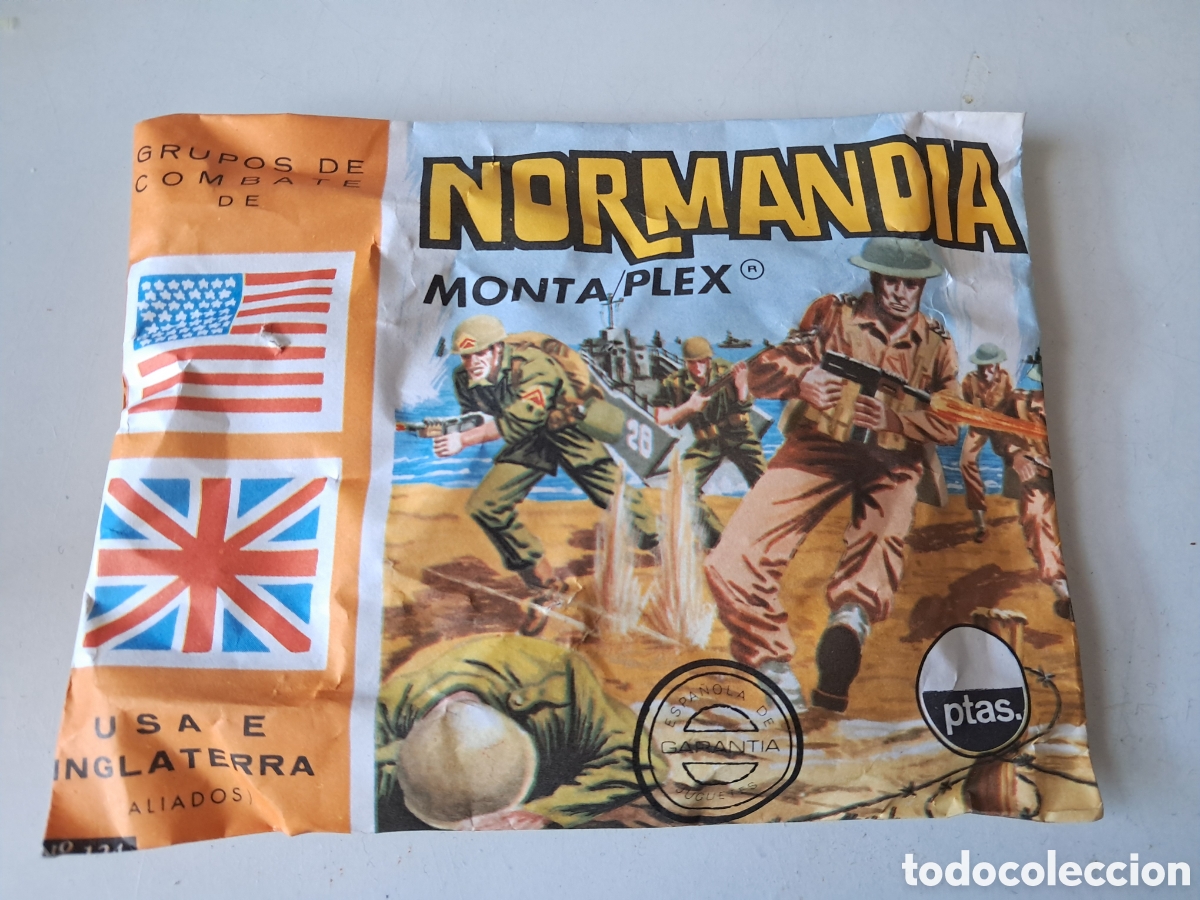 Figuras de goma y PVC: SOBRE MONTAPLEX N&ordm; 124 NORMANDIA - SOBRE CERRADO