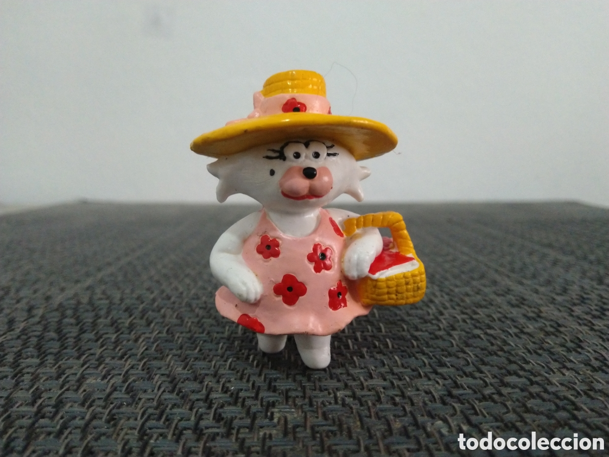 Figuras de goma y PVC: FIGURA PVC ISIDORO MC NAUGHT 1983 POLISTIL DIBUJOS ANIMADOS A&Ntilde;OS 80 SONIA SOMBRERO CESTA