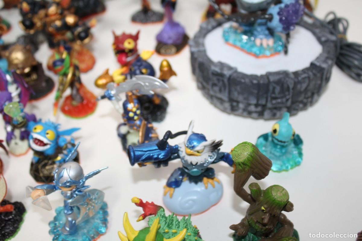 Figuras de goma y PVC: LOTE DE MU&Ntilde;ECOS SKYLANDERS ACTIVISION CON 2 BASES - Foto 7