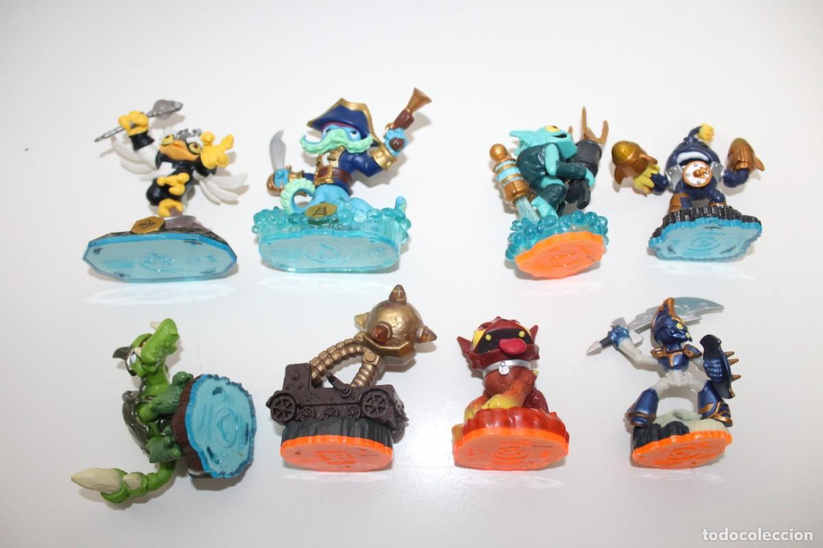 Figuras de goma y PVC: LOTE DE MU&Ntilde;ECOS SKYLANDERS ACTIVISION CON 2 BASES - Foto 14