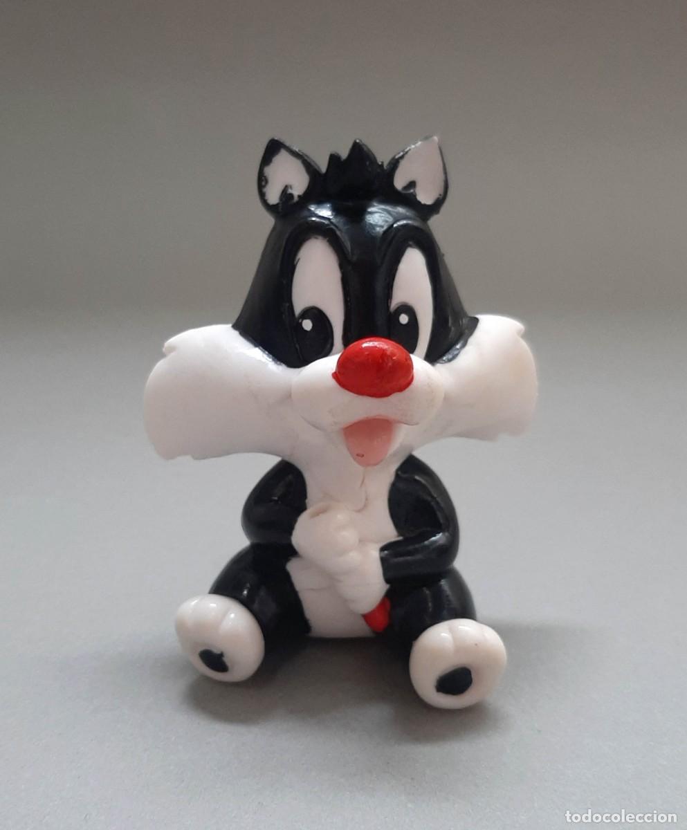 Figuras de goma y PVC: Antigua figura de pvc gato gatito Silvestre Baby Looney Tunes