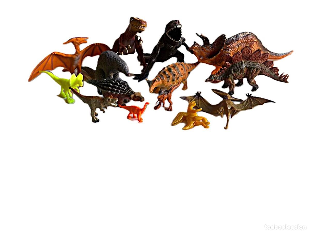 Rubber and PVC Figures: LOT DINOSAURIO 3.5-12 CM ALTO