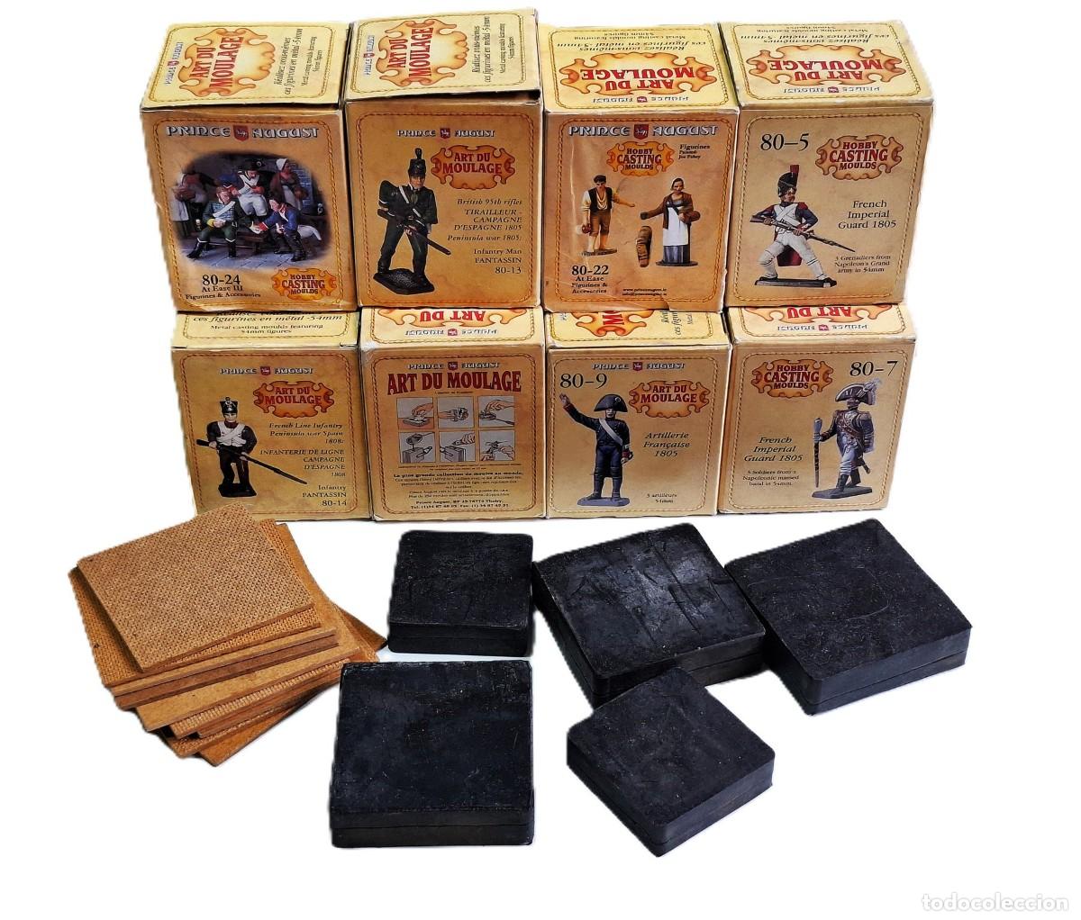 Figuras de Borracha e PVC: (13) MOLDES ANTIGUOS Hobby Casting Prince August PARA ELABORAR FIGURAS SOLDADOS