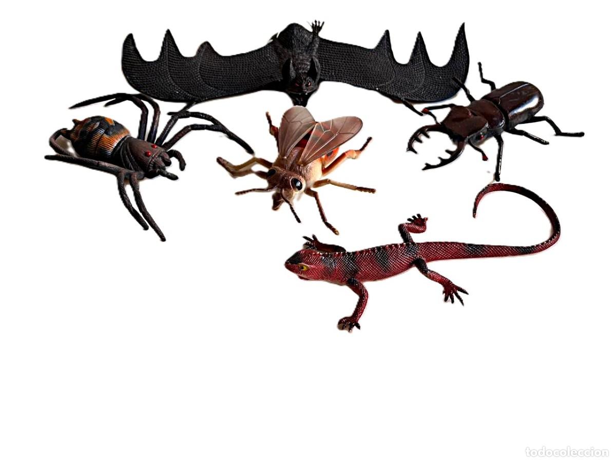 Rubber and PVC Figures: LOT REPTILES Y INSECTOS