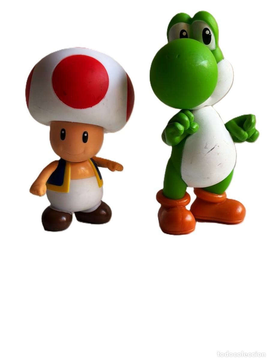 Figurines en Caoutchouc et PVC: FIGURA SUPER MARIO YOSHI Y TOAD 11 Y 13 CM DE ALTO