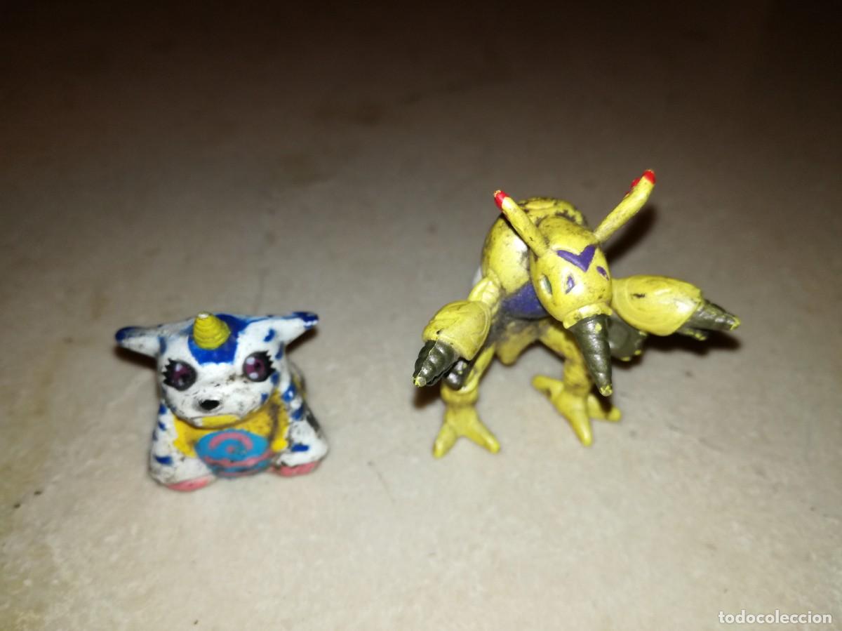 Figuras de goma y PVC: 2 PEQUE&Ntilde;AS FIGURAS DE DIGIMON