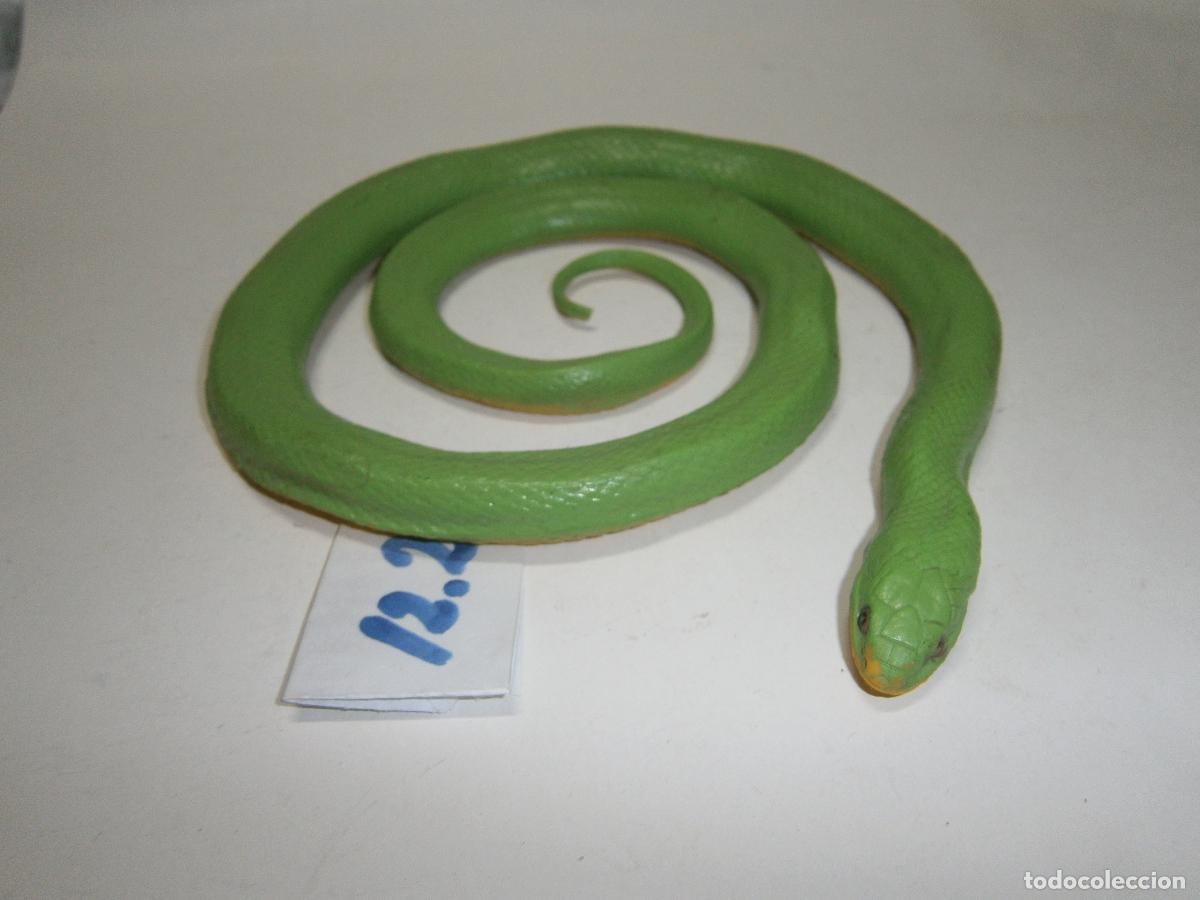 Figuras de goma y PVC: FIGURA DE GOMA O PVC - SERPIENTE VERDE