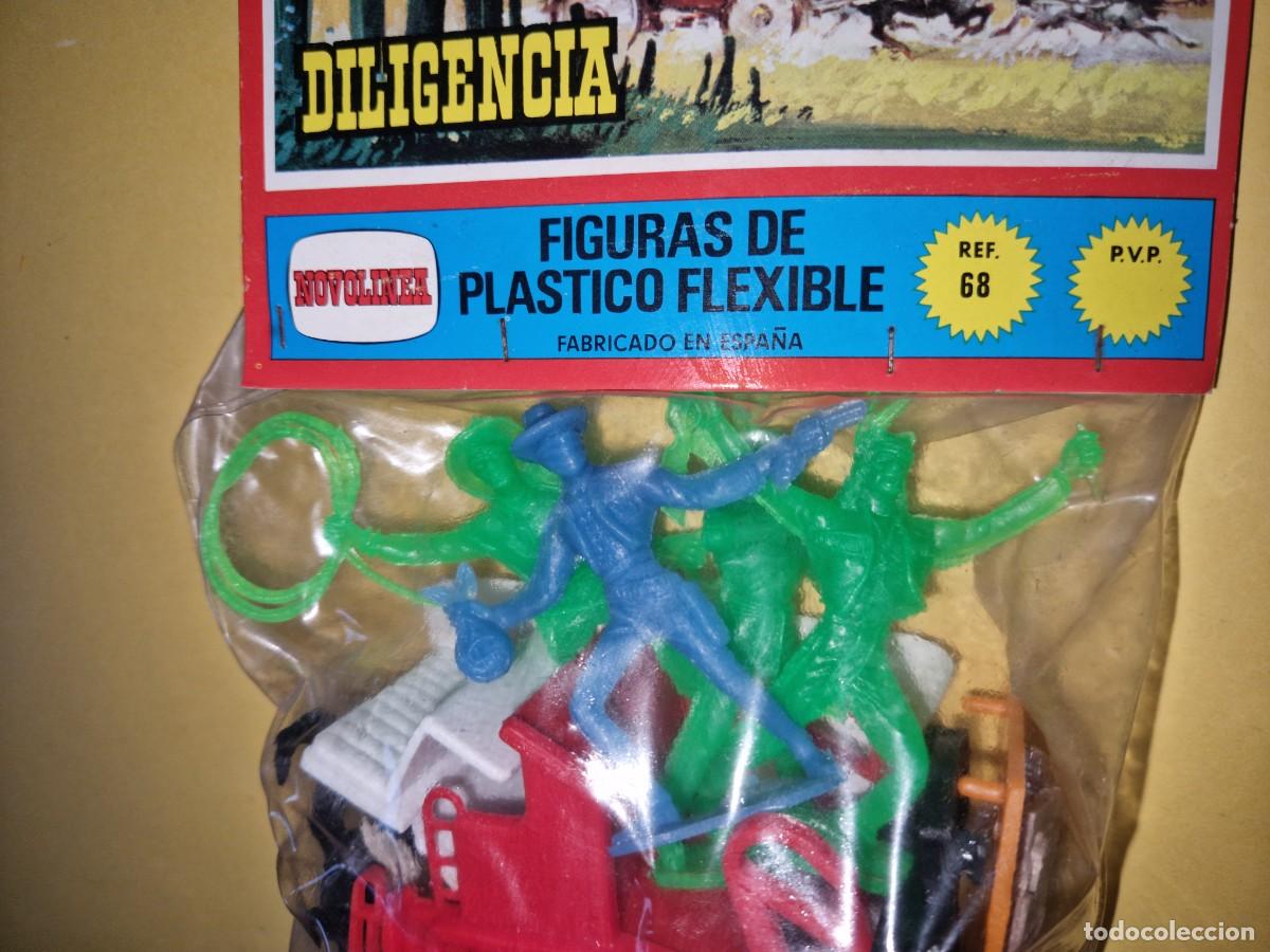 Figuras de goma y PVC: DILIGENCIA DE COMANSI CON VAQUEROS Y INDIOS - Foto 2