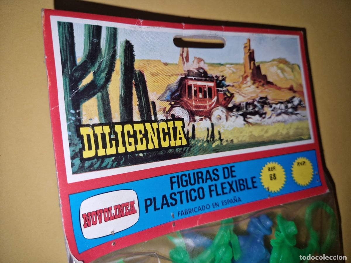 Figuras de goma y PVC: DILIGENCIA DE COMANSI CON VAQUEROS Y INDIOS - Foto 4