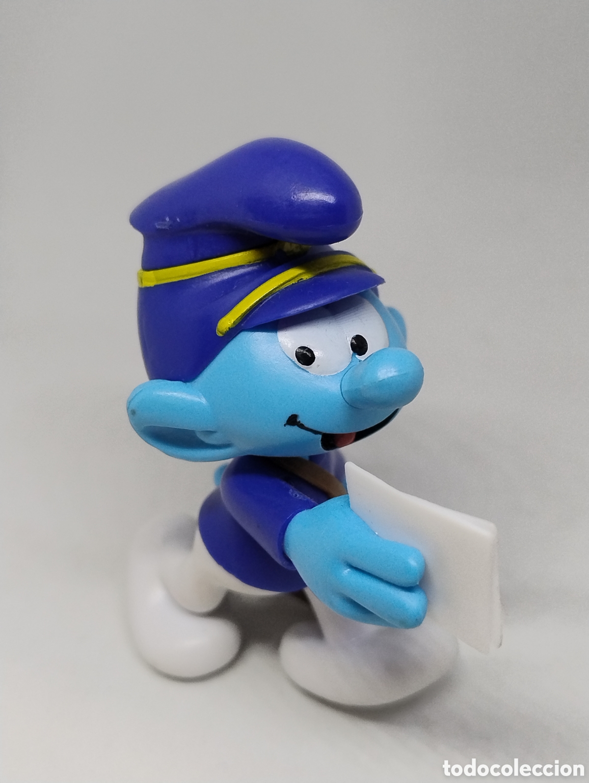 Figuras de goma y PVC: M69 Pitufo cartero 8 cm en goma