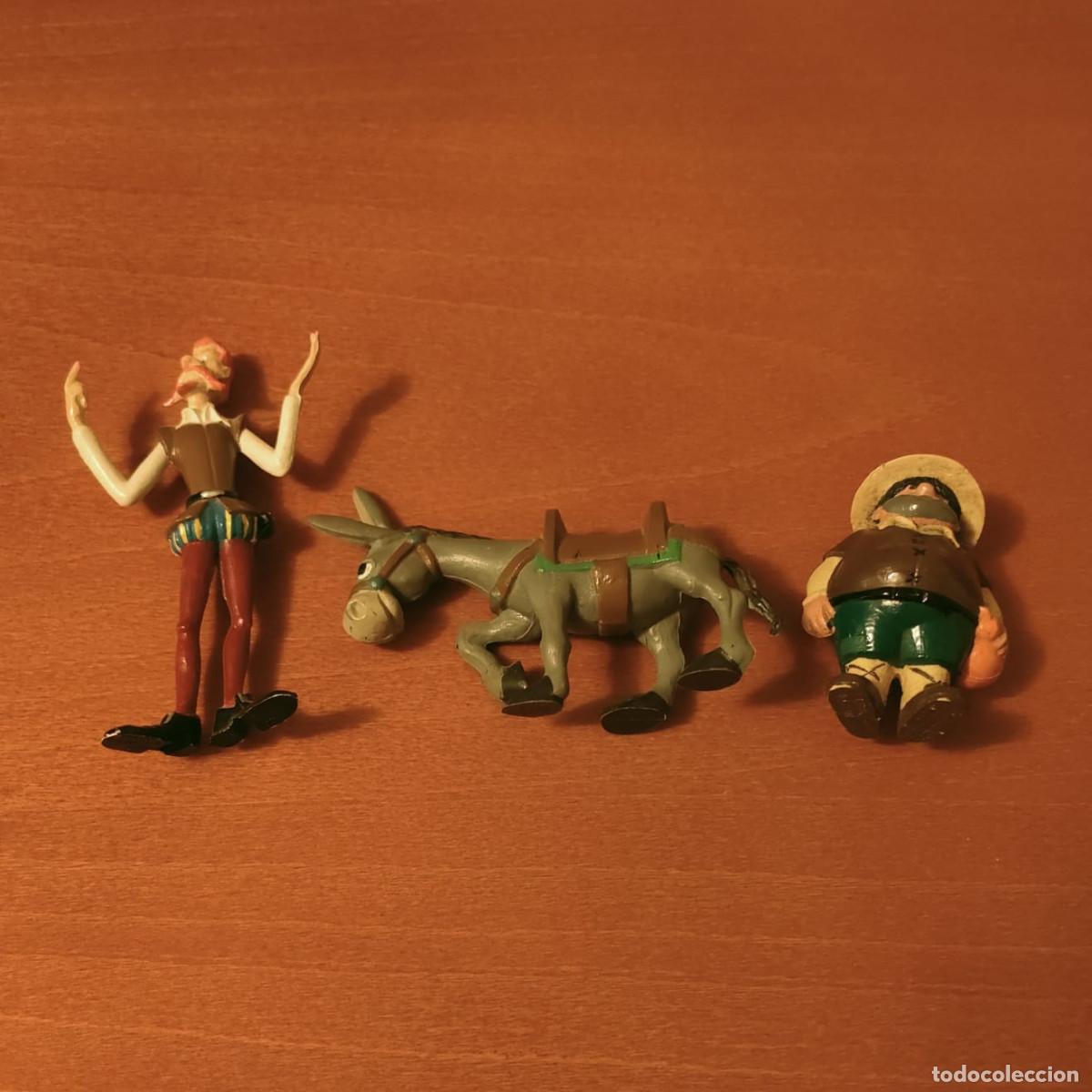 Figuras de goma y PVC: Figuras Don Quijote de la Mancha y Sancho Panza con burro J ROMAGOSA