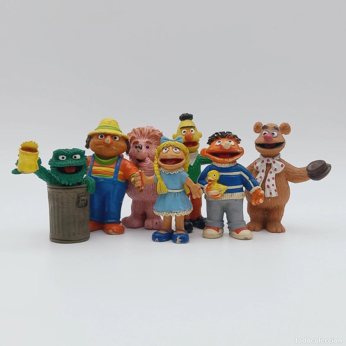 Gummi- und PVC-Figuren: Lot 7 MU&Ntilde;ECOS PVC Sesame Street 1984 Comics Spain handpainted official Muppets ORIGINALES