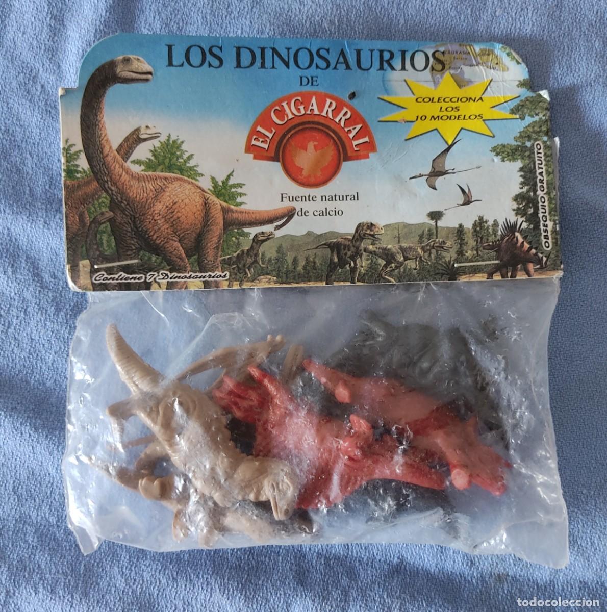 Figuras de goma y PVC: BOLSA SIN ABRIR DE FIGURAS DUNKIN LOS DINOSAURIOS DE QUESO EL CIGARRAL