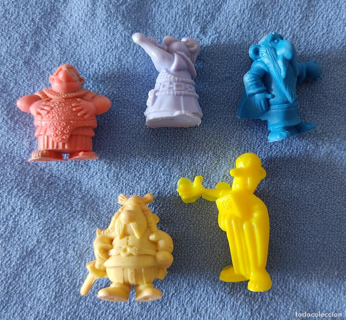 Figuras de goma y PVC: LOTE DE FIGURAS DE LA SERIE ASTERIX DUNKIN A&Ntilde;OS 70