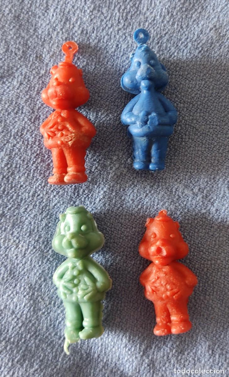 Figuras de goma y PVC: 4 OSITOS BIMBO? DUNKIN A&Ntilde;OS 60/70