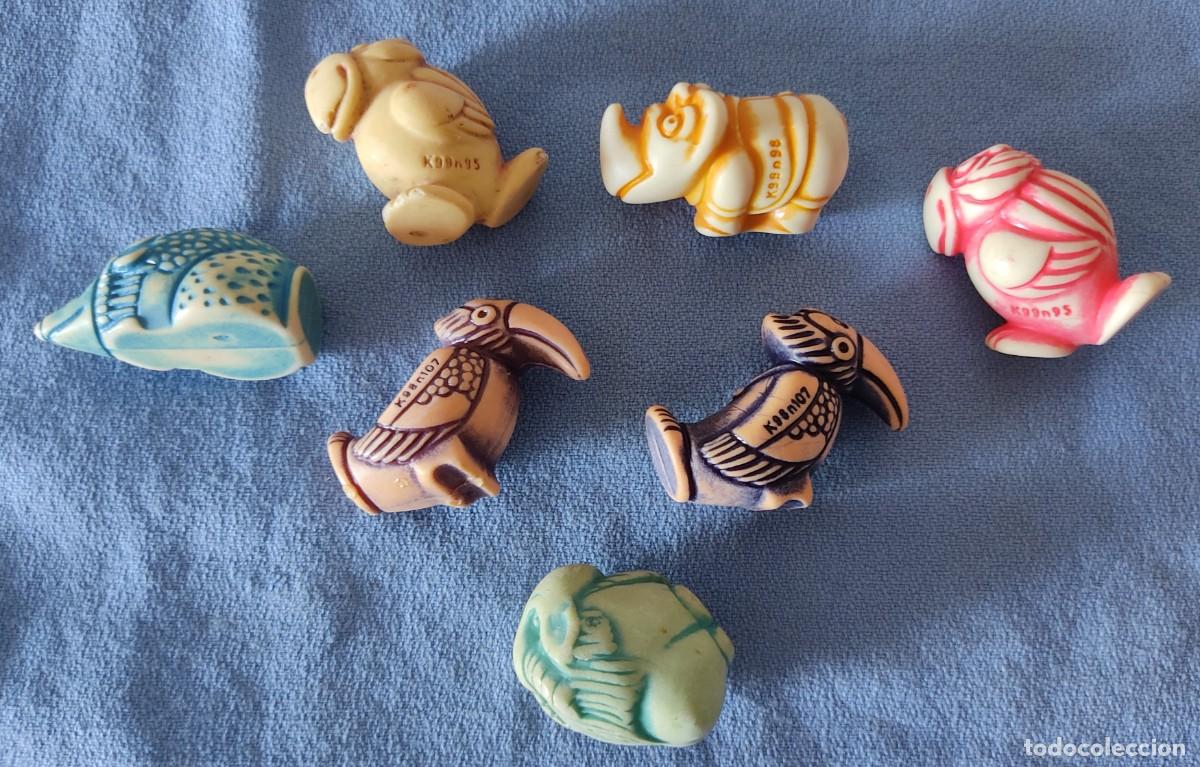 Figuras de goma Kinder: LOTE DE FIGURAS GNOMO DOBLE CARA TOTEM HUEVOS KINDER
