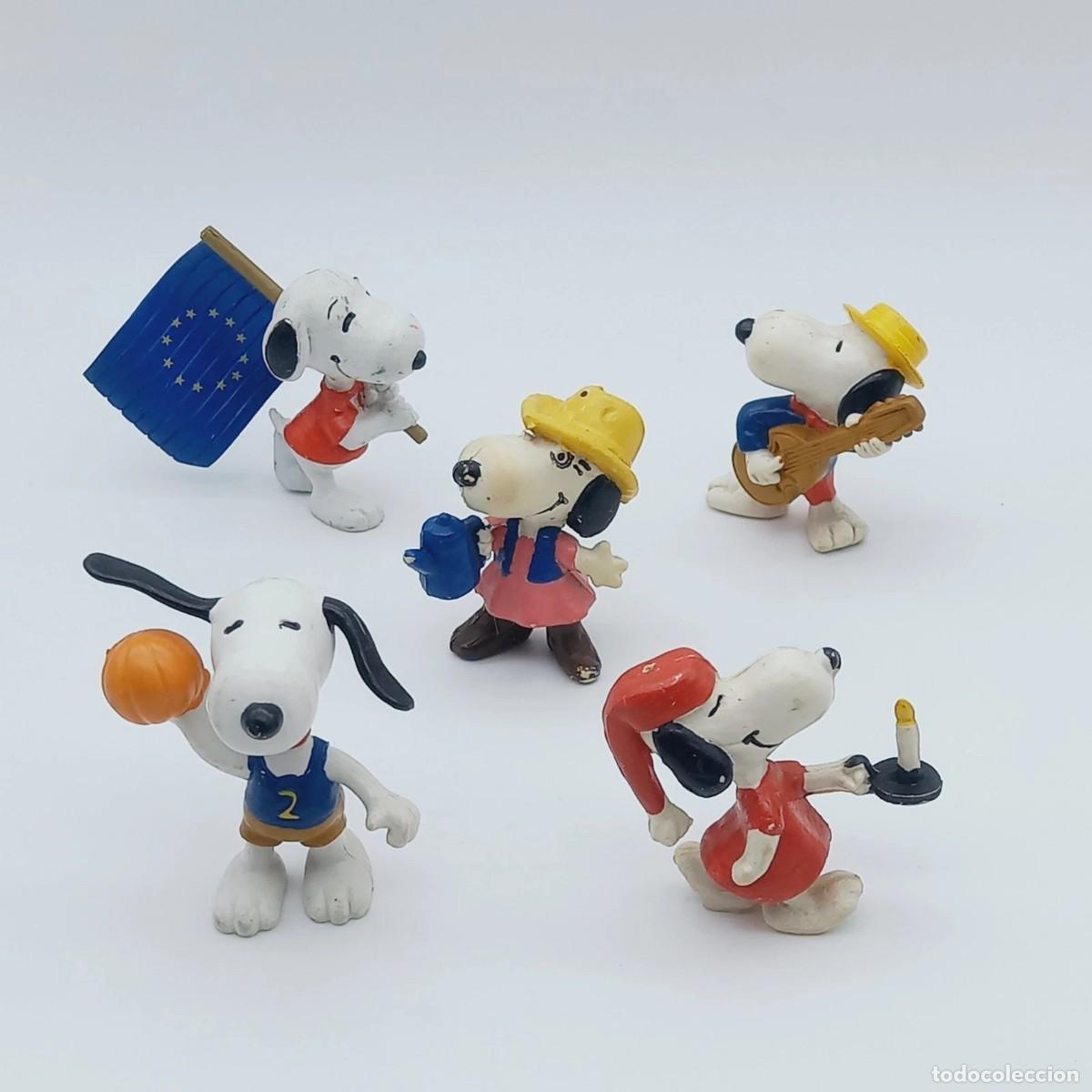 Gummi- und PVC-Figuren: Lot x5 MU&Ntilde;ECOSPVC figures Snoopy Peanuts 80s Comics Spain y otras marcas official