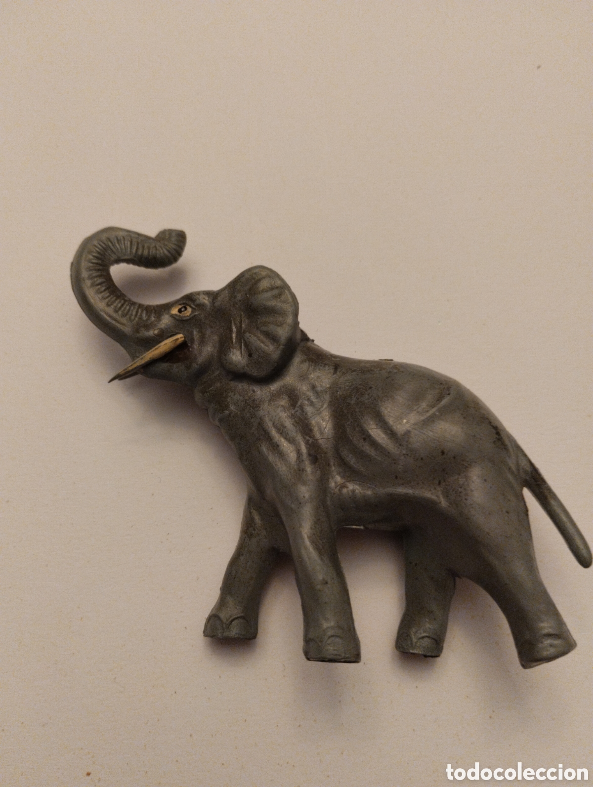 Figuras de goma y PVC: Elefante goma muy antiguo