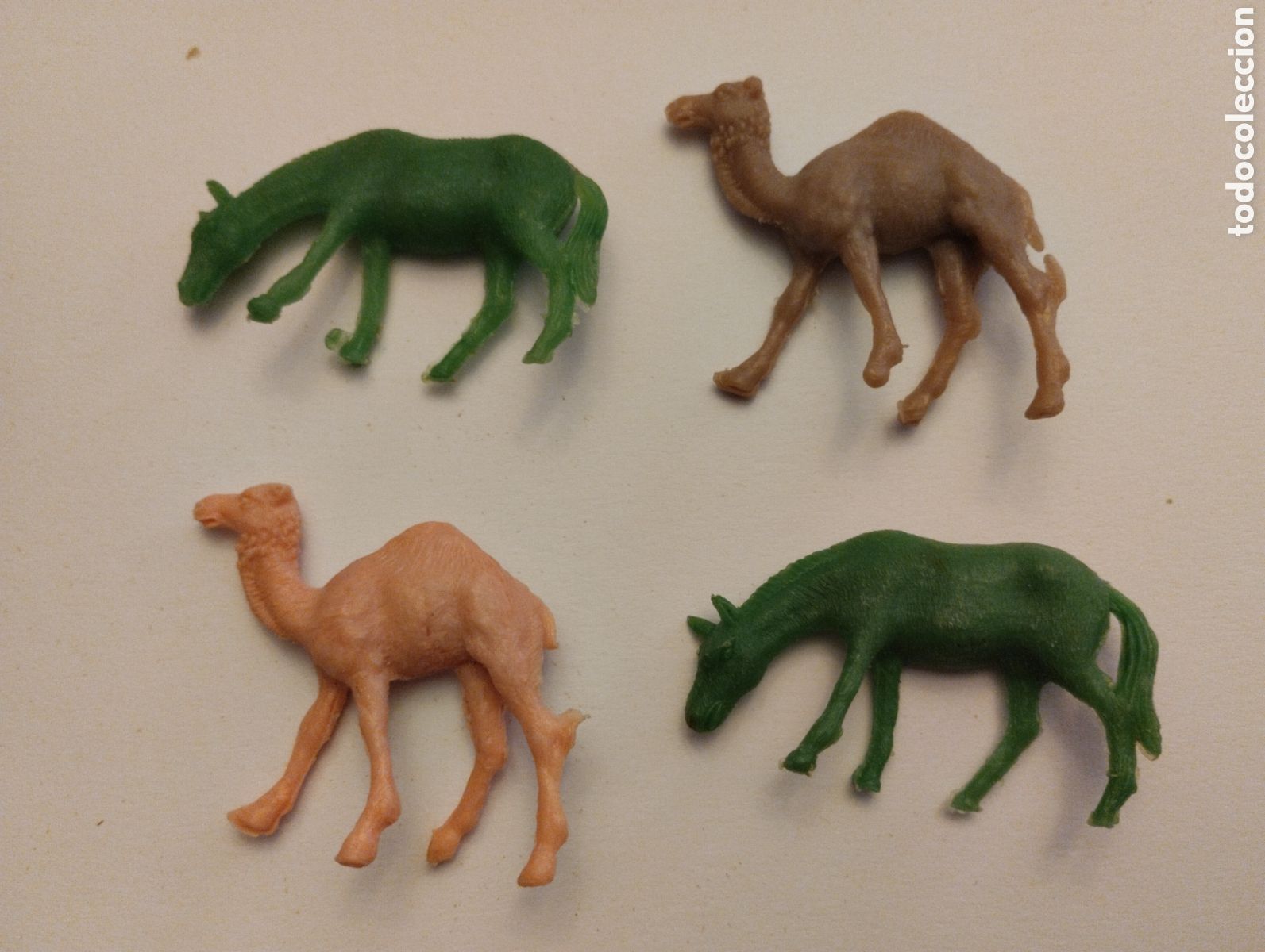 Figuras de goma y PVC: Lote animales pl&aacute;stico antiguos