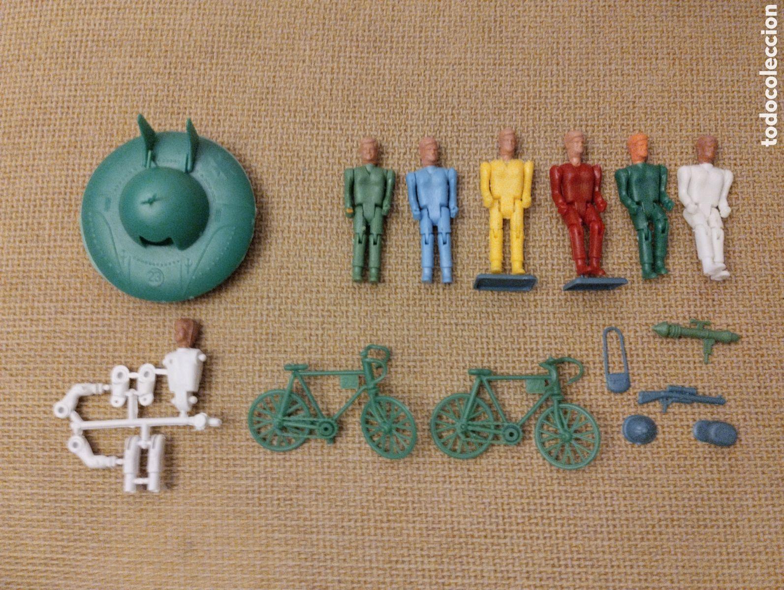 Figuras de goma y PVC: Lote Monta plex Monta man