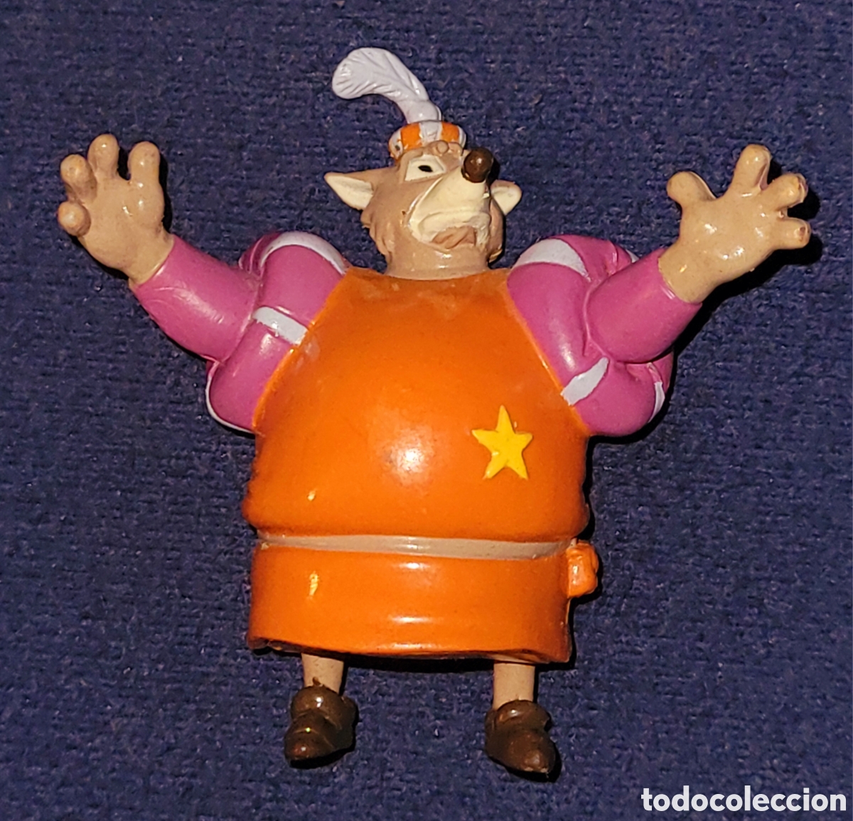 Figuras de goma y PVC: Bonita figura pvc goma serie Robin Hood Robin de los Bosques marca Kid'm