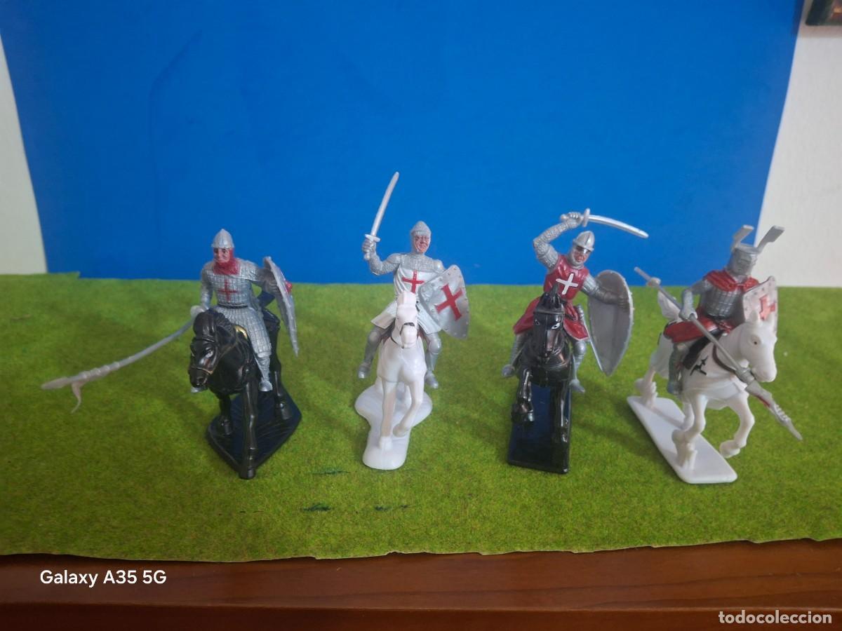 Rubber and PVC Figures: SOLDADOS DE PLASTICO MEDIEVALES BMC COMO NUEVOS 2